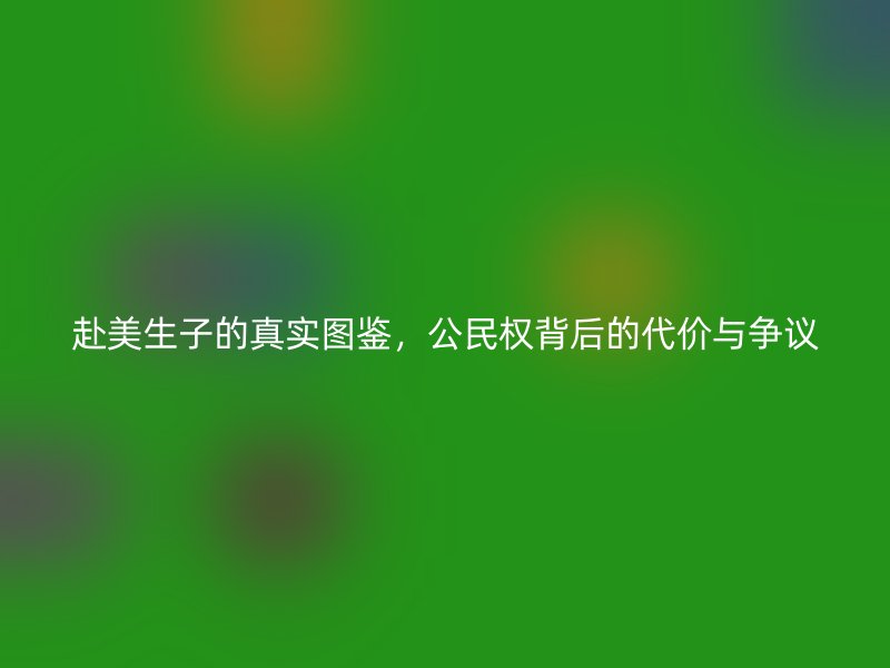 赴美生子的真实图鉴，公民权背后的代价与争议