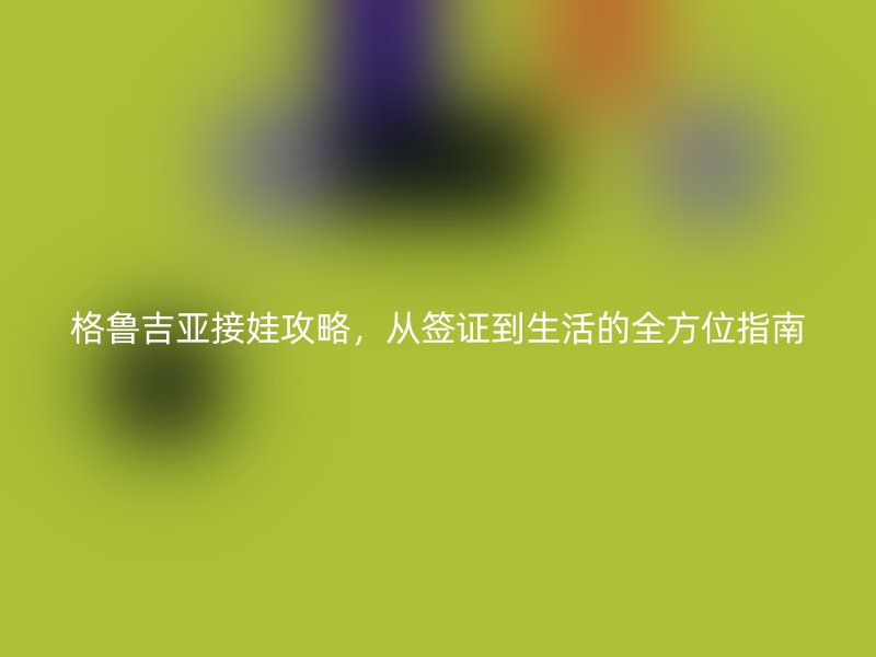 格鲁吉亚接娃攻略，从签证到生活的全方位指南