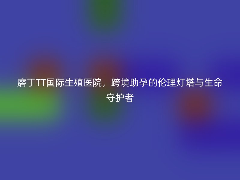 磨丁TT国际生殖医院，跨境助孕的伦理灯塔与生命守护者