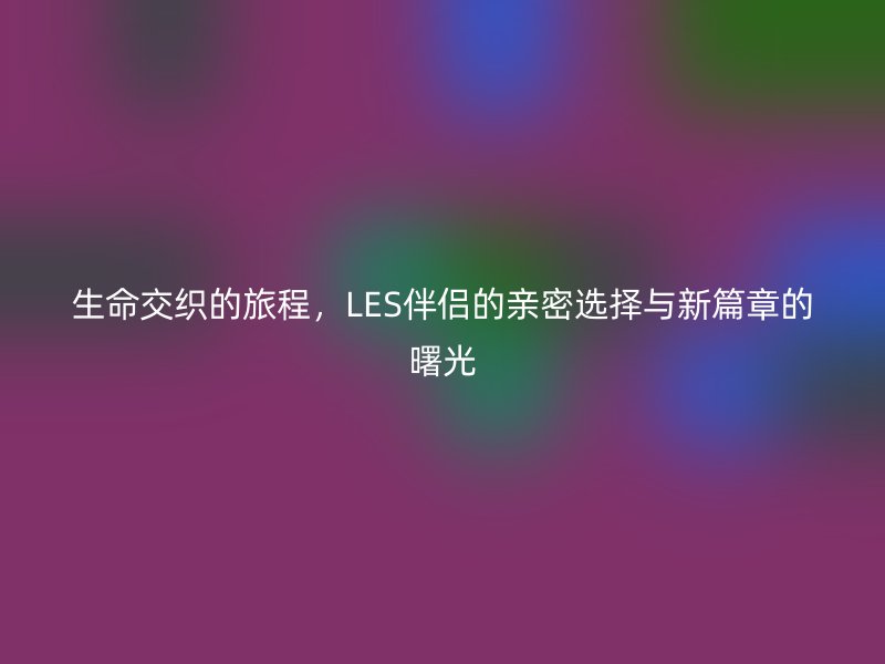 生命交织的旅程，LES伴侣的亲密选择与新篇章的曙光
